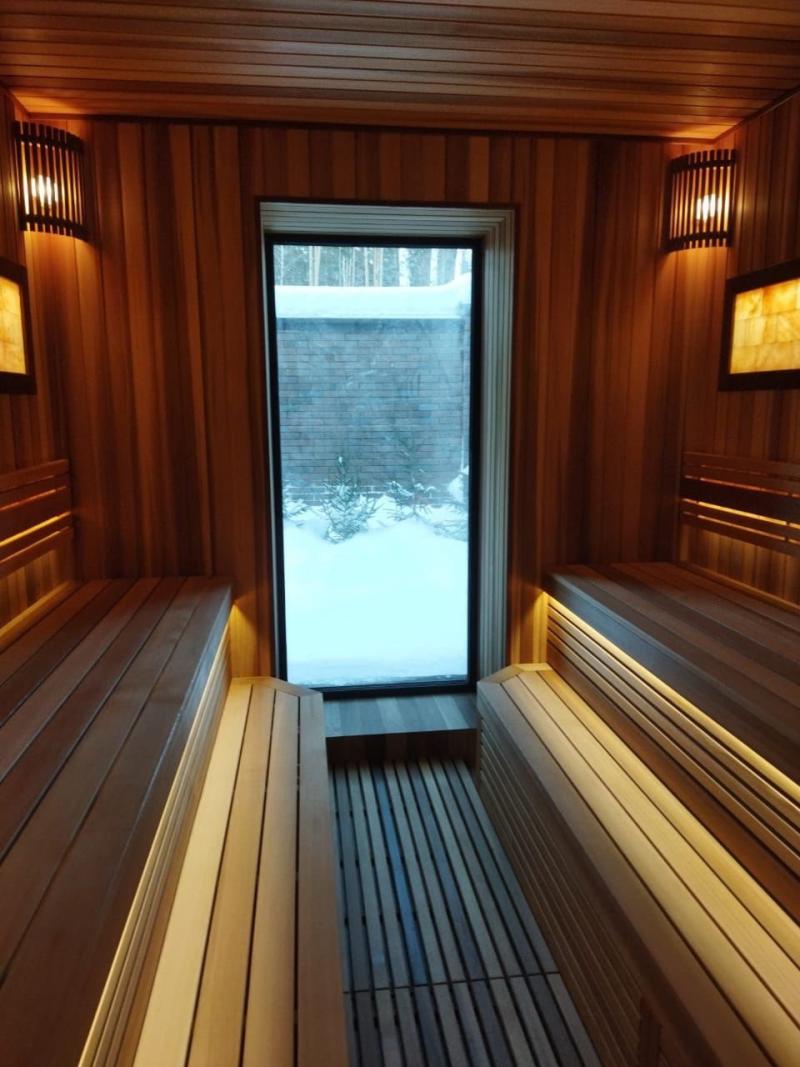 Строительство сауны в коттедже на Дачном шоссе в Новосибирске